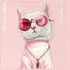 Nimmy dėklas Apple iPhone 16 Pro Max 6.9″ pink Glasses Cool Cat