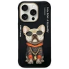 Nimmy Apple iPhone 16 Pro 6.3" dėklas telefonui juodos spalvos Glasses Cool Dog