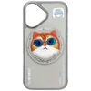Nimmy Glasses Cool Cat MagSafe Apple iPhone 16 dėklas telefonui pilkos spalvos