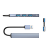 Orico AH-A13 USB-A šakotuvo prijungimo stotelė 1x USB-A 3.0 + 3x USB-A 2.0 – pilkos spalvos