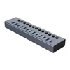 „Orico BT2U3-13AB“ šakotuvas 13x USB-A 3.0 su jungikliais – pilka