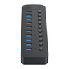 Orico CT2U3-10AB 10x USB-A 3.0 Hub with Switches – juodos spalvos