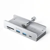 „Orico MH5PC“ šakotuvas, montuojamas ant spaustuko, USB-C / 2x USB-A 3.2 + 1x USB-C 3.2 + 1x SD&TF & SD kortelės lizdas, spalvotas