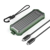 Disko dėžutė Orico OTPX-G2 M.2 NVMe/SATA SSD USB-C 3.2 – pilkos ir žalios spalvos