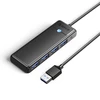 Orico PAPW4A-C3 USB-A šakotuvo prijungimo stotelė 4x USB-A 3.0 – juodos spalvos