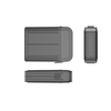 Orico PPH-25 protective case 2.5" disk box – semi-transparent, pilkos spalvos