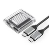 Disko dėžutė Orico TC20-M2 M.2 NVME USB-C 3.2 – skaidri