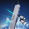 Orico YSB4-U2 USB-A/USB-C šakotuvo prijungimo stotelė 2x USB-A 2.0 + 1x USB-A 3.0 + 1x USB-C 2.0 + 1x USB-C – pilkos spalvos