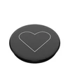 Popsockets 2 Baltas Heart Juodas 800667 telefono laikiklis – standard