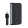 Powerbank Acefast M10 Magnetic 2x USB-C PD 30W su 15W Inductive Charging and USB-C kabelis – juodos spalvos