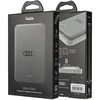 „Audi“ 15 W belaidė išorinė baterija, 5000 mAh, pilka, su dideliu logotipu, „MagSafe“ AU-MWPB5000-GT/D1-GY