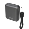 Powerbank Dudao K22+ 10000mAh 22.5W USB-C with pendant/cable – pilkos spalvos