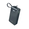 Išorinė baterija SBS 10000 mAh 20W su integruotu USB-C laidu ir skaitmeniniu ekranu - tamsiai pilka