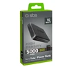 Powerbank SBS NanoTube 5000 mAh High-Density - juodos spalvos