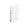 Powerbank Wozinsky WLWP-10KA0Y3WS 22.5W PD Qi2 10000 mAh, su stoveliu, 1x USB-A, 1x USB-C – baltos spalvos