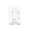 Puro 10W USB-A – USB-C Spiral kabelis 1m – baltos spalvos