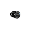 MINI automobilinis kroviklis PURO 2 X USB-C, PD, 30W, juodas / FCMCHUSBCC30WBLK