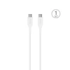 Puro Elektrik Puro Plain USB-C – USB-C maitinimo laidas 2m – baltas