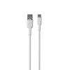 Puro Elektrik Puro Soft USB-A – USB-C laidas 1,5 m – baltas