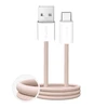 Puro Fabrik 10W pintas kabelis USB-A - USB-C 1.5m - rusvai gelsvas