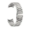 Puro METAL Stainless Steel apyrankė skirta Samsung Galaxy Watch 4 / 4 Classic / 5 / 5 Pro / 6 / 6 Classic - sidabro spalvos