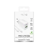 Puro PROLITE 25W USB-A / USB-C wall charger + USB-C – USB-C cable 1.2m – baltos spalvos