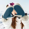 Qunature Full Length Ski Gloves Size L – šviesiai rudas