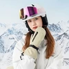 Qunature Full Length Ski Gloves Size L – šviesiai rudas