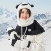 Qunature Panda Ski Gloves for Kids and Adults Size S – juodos ir baltos spalvos