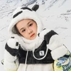 Qunature Panda Ski Gloves for Kids and Adults Size S – juodos ir baltos spalvos