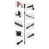 Qunature Nordic Walking Trekking Pole Aluminum 110 – 130 cm 1 pc. – rudos spalvos