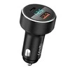 Automobilinis įkroviklis USB, USB-C Remax RCC215, 58.5W (juodas)