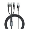 Remax Sury 2 3-in-1 USB laidas, 1,2m, 2A