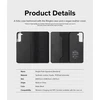 „Ringke Folio Signature“ atverčiamas odinis dėklas, skirtas Samsung Galaxy S22 + (S22 Plus) juodas (FSS118R262)