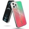 Ringke Fusion Design PC TPU Bumper iPhone 12 Pro Max dėklas telefonui rožinės ir žalios spalvos (GNAP0028)