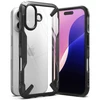 Dėklas Ringke Fusion X Apple iPhone 16 Case - juodos spalvos