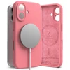 Dėklas Ringke Silicone MagSafe Apple iPhone 16 Case - rožinės spalvos