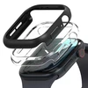 Dėklas Apple Watch 10 (46mm) Ringke Slim 2-pack Clear & Matte juodos spalvos
