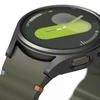 Dėklas + apsauginis stiklas Samsung Galaxy Watch 7 (44 mm) Ringke Slim Titanium juodos spalvos