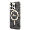 Apple iPhone 13 PRO Guess dėklas 4G Print MagSafe + Belaidis Įkroviklis (GUBPP13XH4EACSK) juodos spalvos