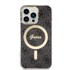 Apple iPhone 13 PRO Guess dėklas 4G Print MagSafe + Belaidis Įkroviklis (GUBPP13XH4EACSK) juodos spalvos