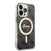 Apple iPhone 13 PRO Guess dėklas 4G Print MagSafe + Belaidis Įkroviklis (GUBPP13XH4EACSK) juodos spalvos