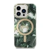 Apple iPhone 14 PRO Guess dėklas Jungle Collection MagSafe + Belaidis Įkroviklis (GUBPP14SH4EACSP) žalios spalvos