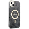 Apple iPhone 14 Plus Guess dėklas 4G Print MagSafe + Belaidis Įkroviklis (GUBPP14LH4EACSW) juodos spalvos