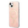 Rinkinys Guess GUBPP14SH4EACSP Case+ Charger iPhone 14 6,1" rožinis/rožinis kietas dėklas 4G Print MagSafe
