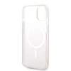 Rinkinys Guess GUBPP14SH4EACSP Case+ Charger iPhone 14 6,1" rožinis/rožinis kietas dėklas 4G Print MagSafe