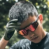 Rockbros 16110006003 shock-absorbing dviratininko pirštinės dydis L – žalios spalvos ir juodos spalvos