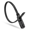 Rockbros 3240001001 bicycle lock for 0.5 m combination – juodos spalvos