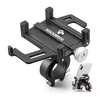 Rockbros 699-BK Aluminum Alloy Bicycle telefono laikiklis – juodos spalvos