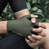 Rockbros Breathable Short Finger Cycling pirštinės dydis: M – žalios spalvos